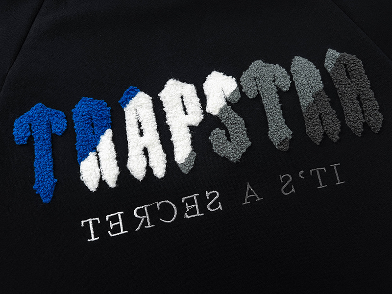 Trapstar It's A Secret Gradient Letter Print Hoodie &amp; Jogger Set - Black/Grey