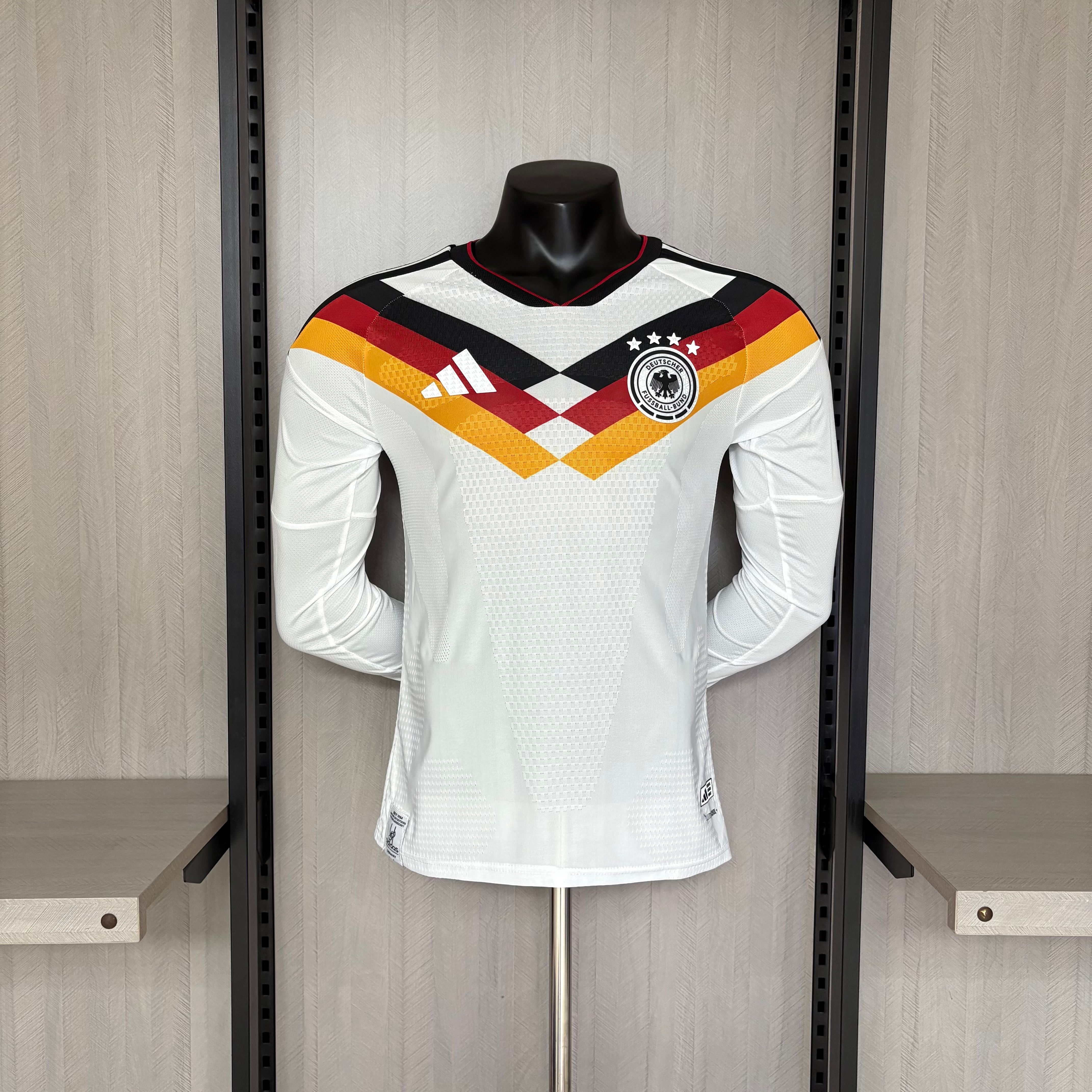 Germany 2026 World Cup Home Long Sleeve Player Edition Jersey - Classic Tricolor