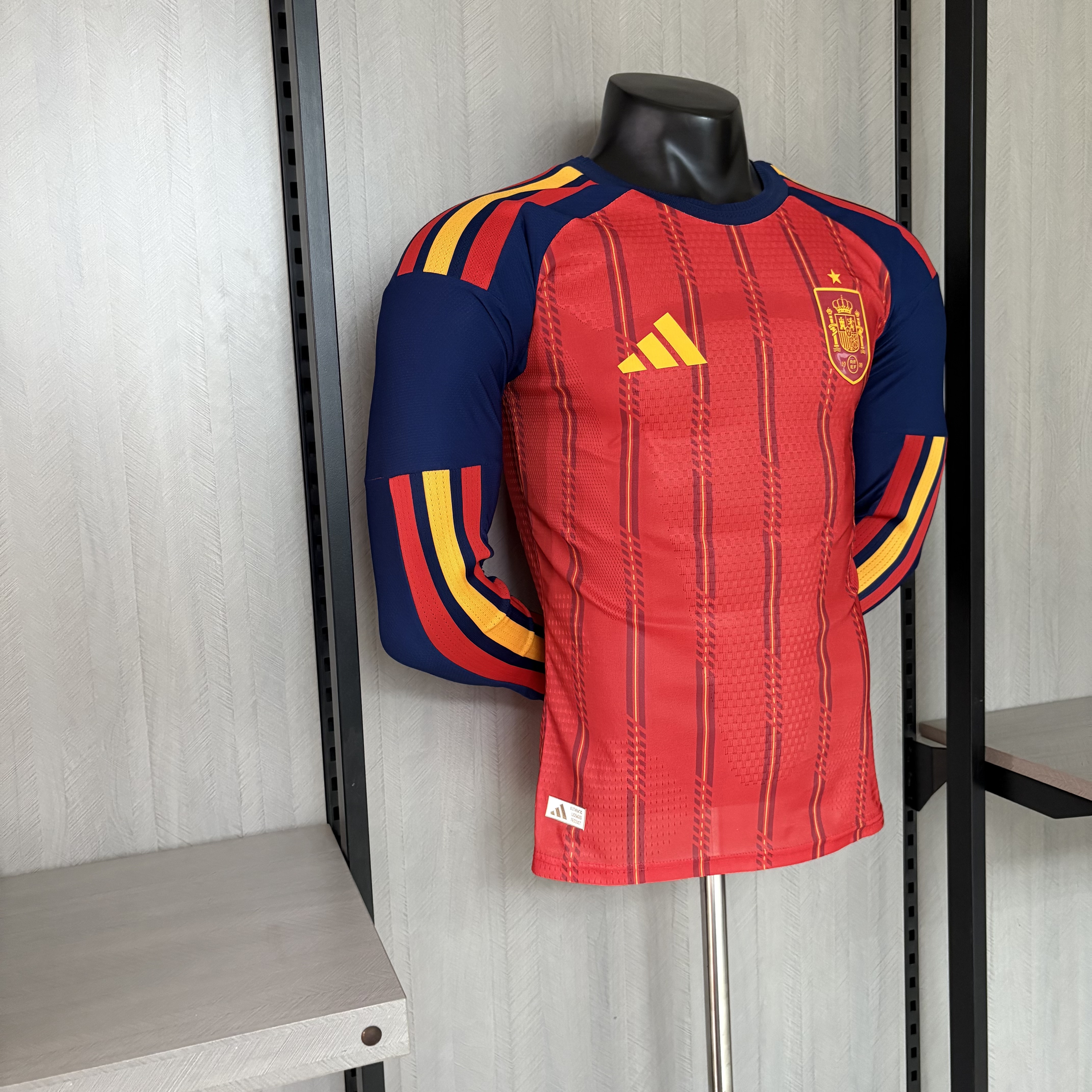 Spain 2026 World Cup Home Long Sleeve Player Edition Jersey