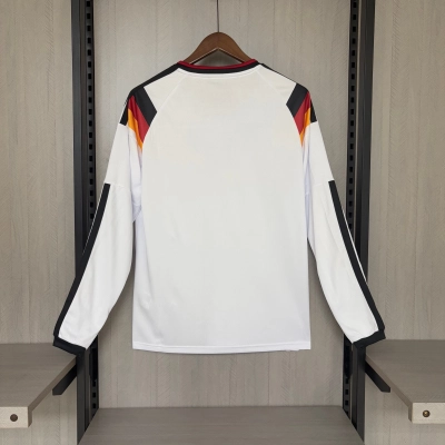Germany 2026 World Cup Home Long Sleeve Fan Jersey - Classic Tricolor 02