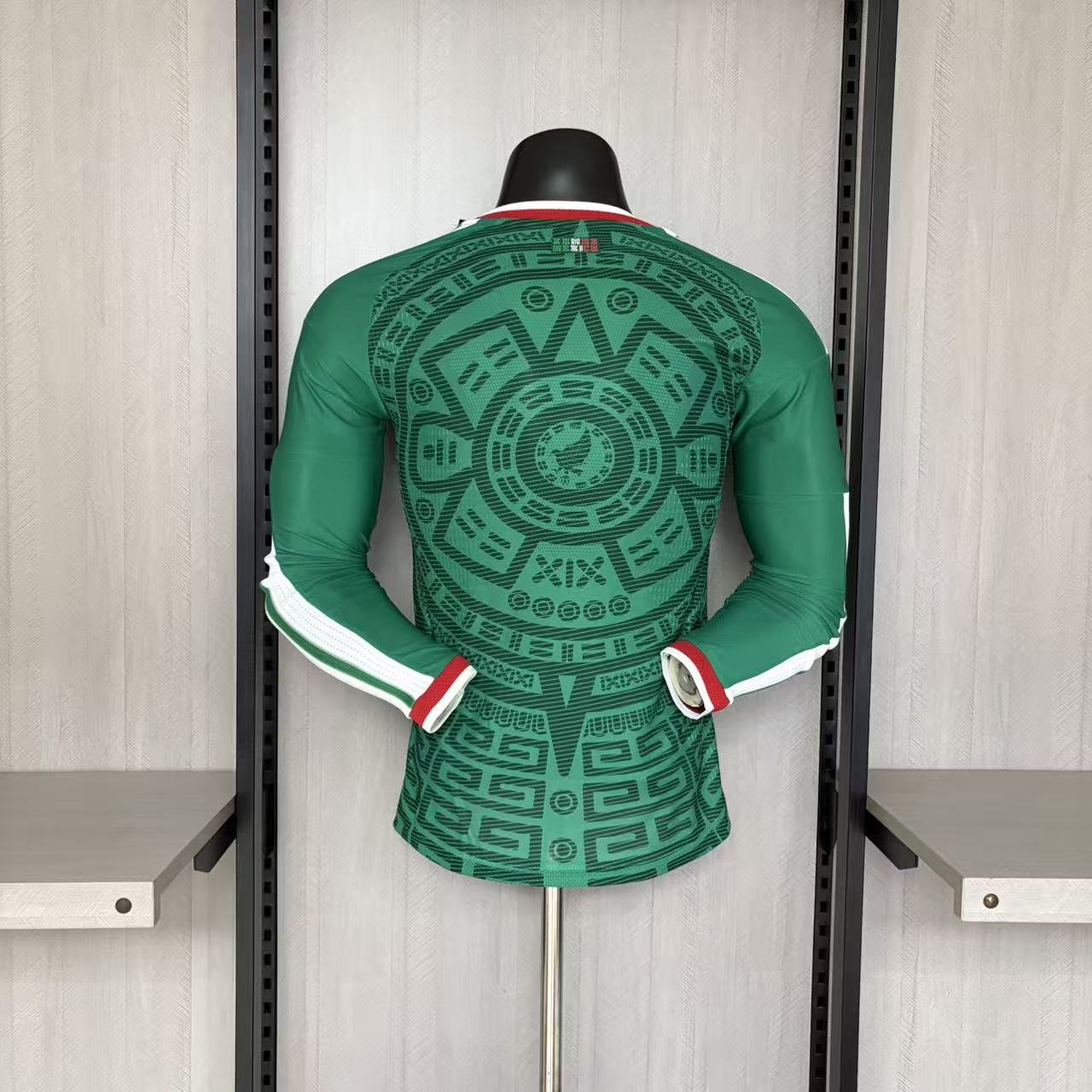 Mexico 2026 World Cup Home Long Sleeve Player Edition Jersey - Vivid Green