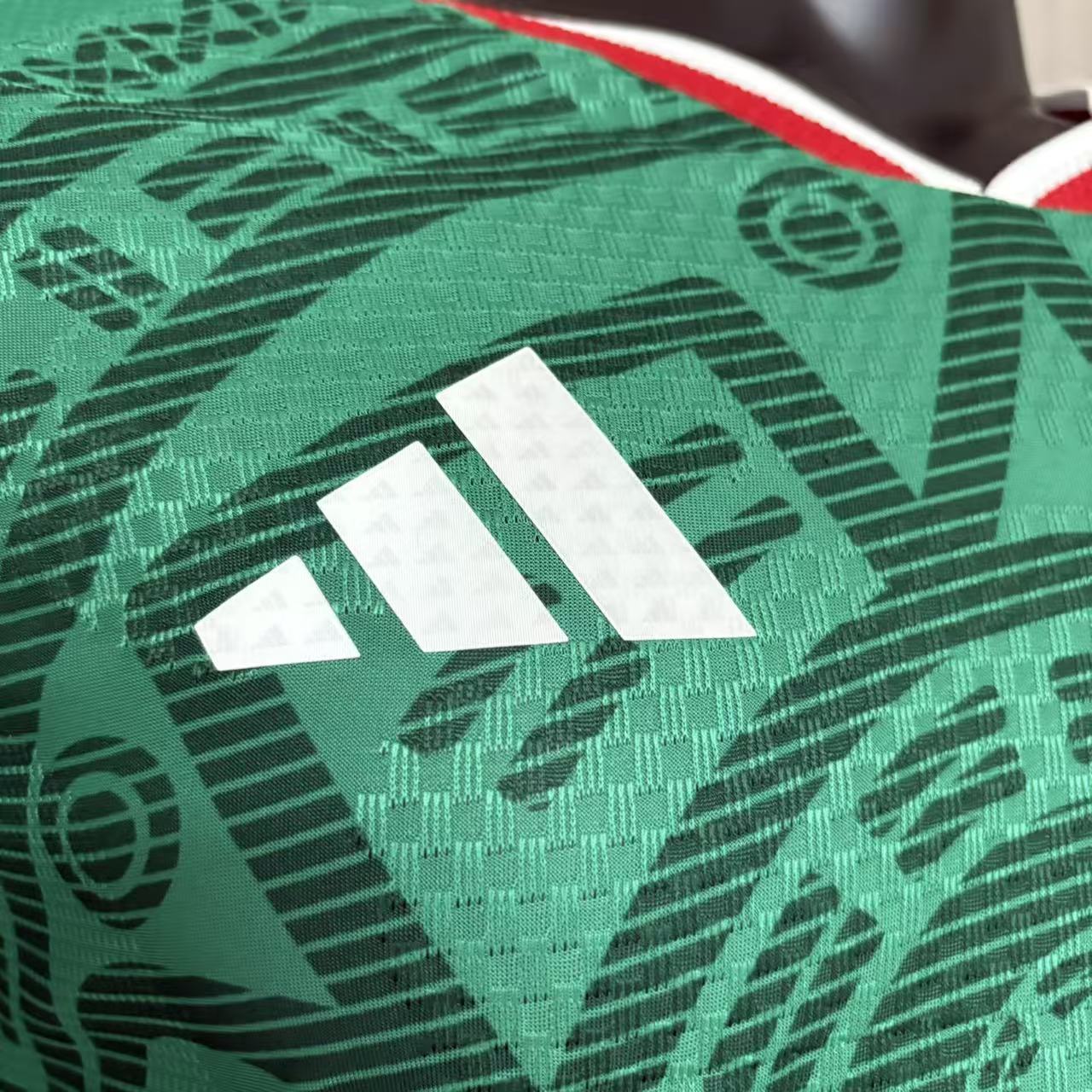 Mexico 2026 World Cup Home Long Sleeve Player Edition Jersey - Vivid Green