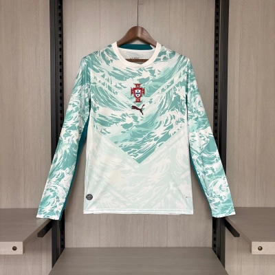 Portugal 2026 World Cup Away Long Sleeve Player Edition Jersey 01