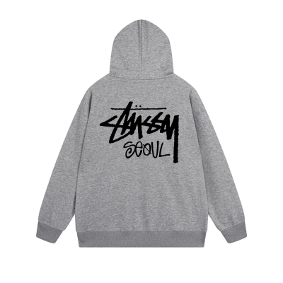 Stussy Seoul Chapter Linear Graphiti Zip Hoodie XB728 02