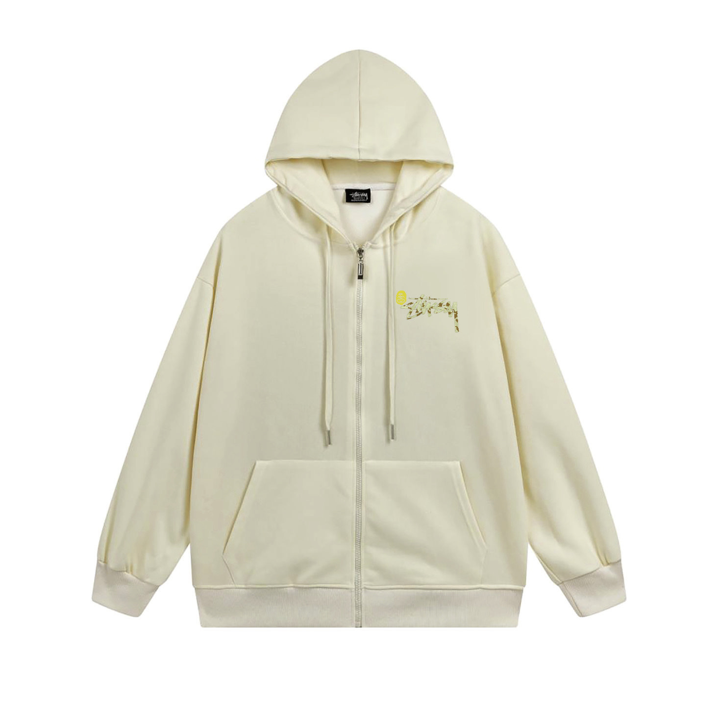 Stussy Bape Camo Shark Head Zip Hoodie XB754