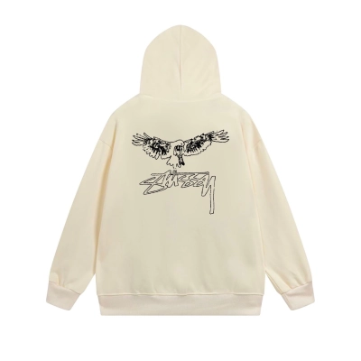 Stussy Eagle Wing Avian Silhouette Zip Hoodie XB777 02