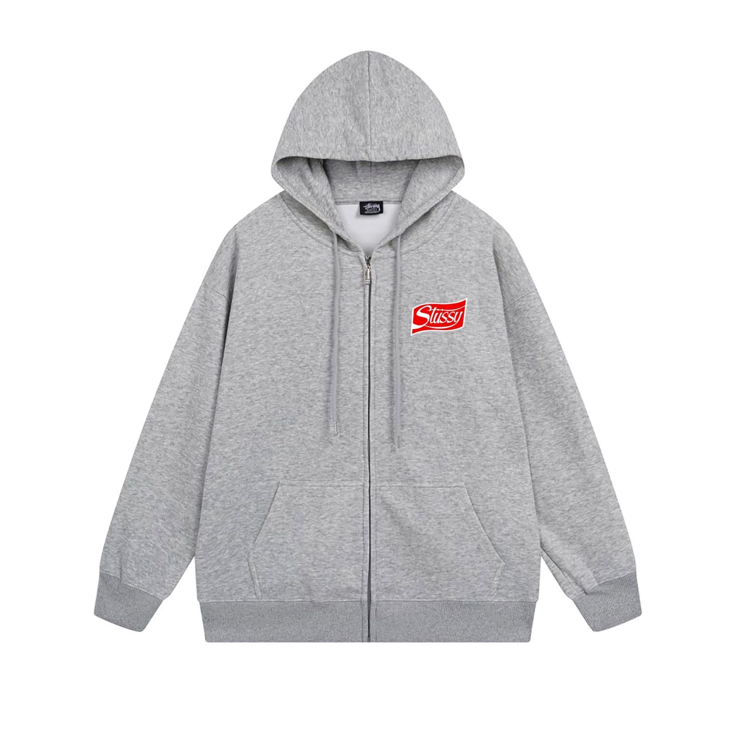 Stussy Crushed Soda Can Pop Beverage Zip Hoodie XB778