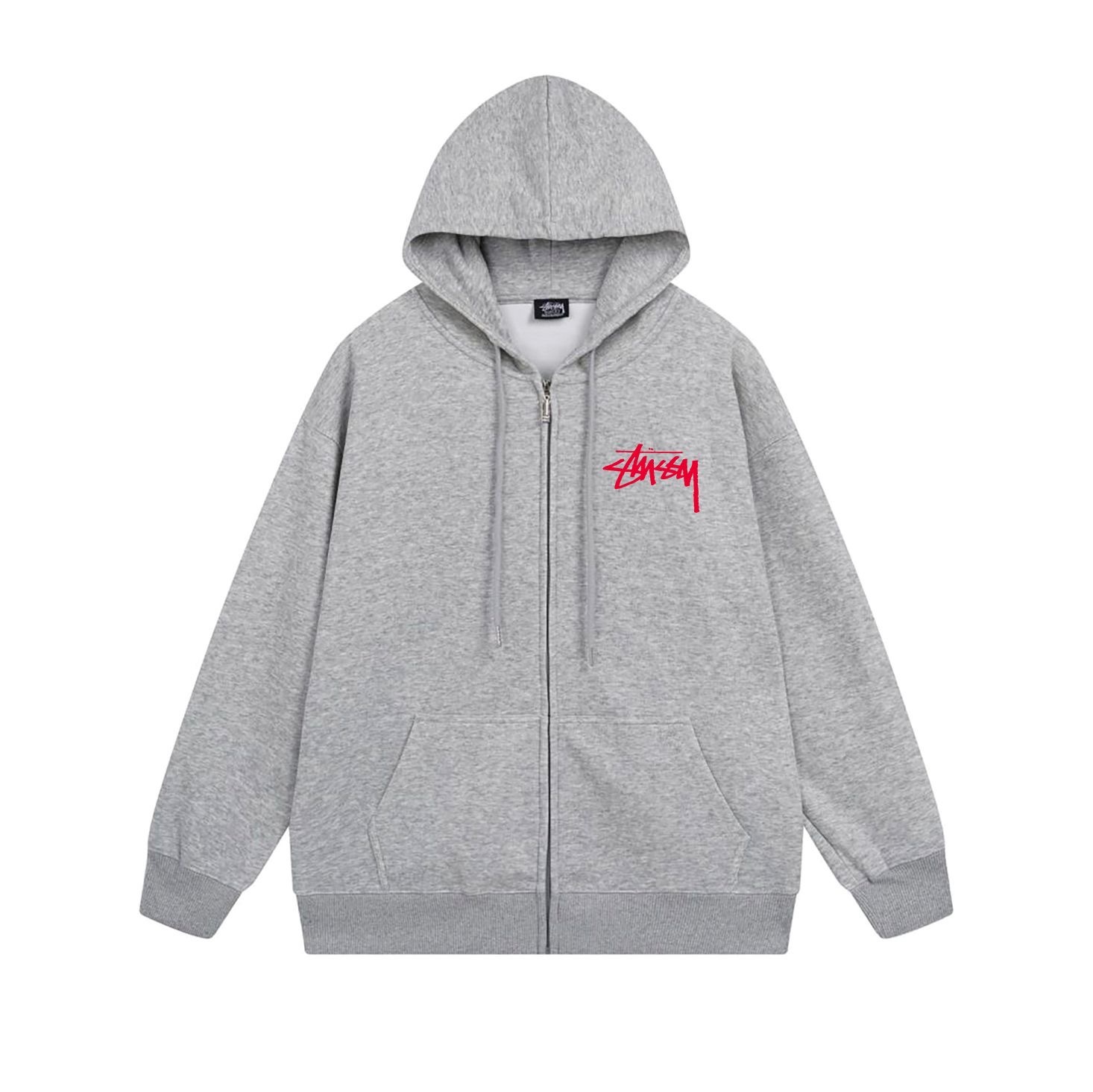 Stussy Skate Tough Pin-up Girl Vintage Portrait Zip Hoodie XB782