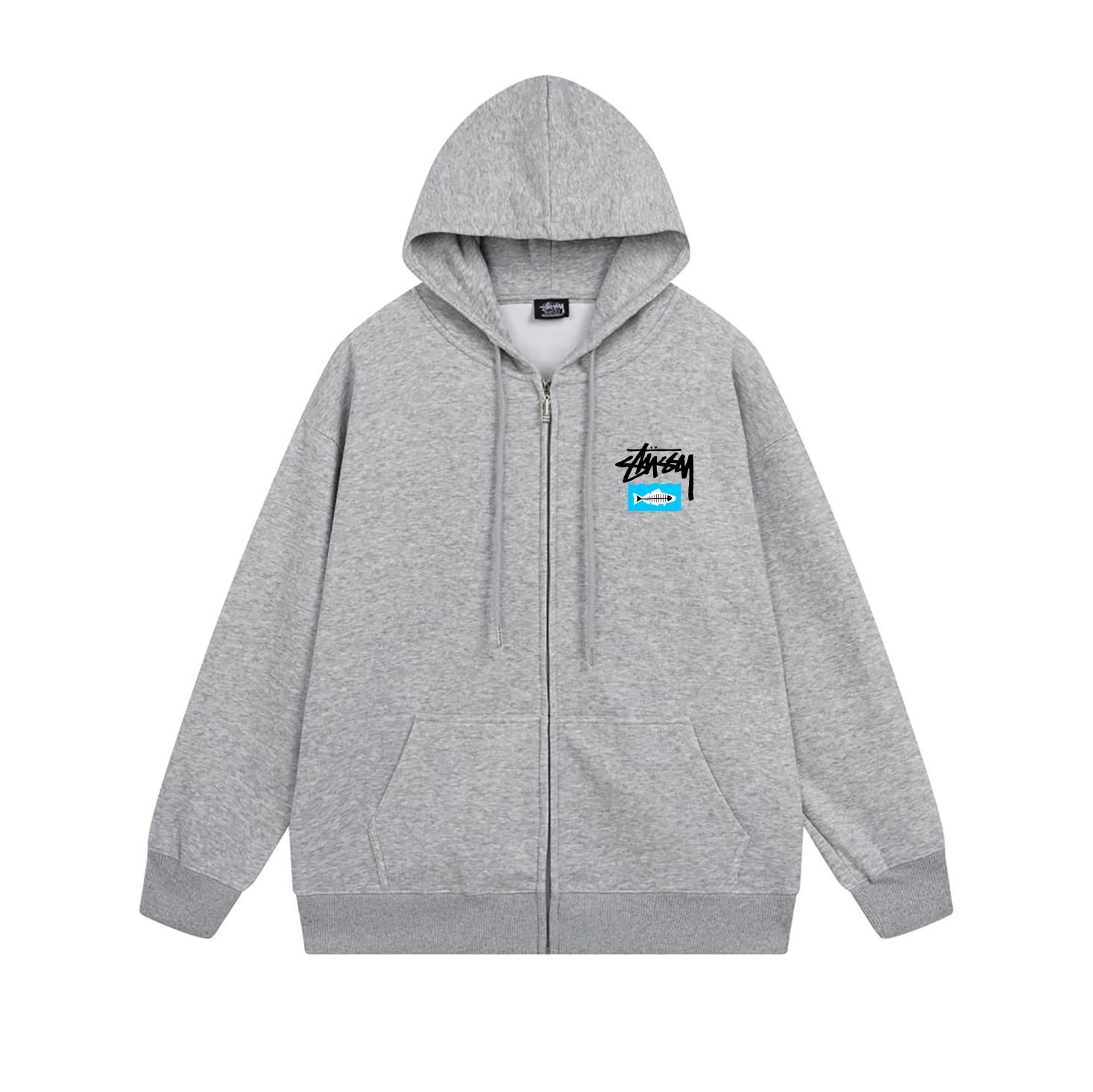 Stussy Heal The Bay Eco Manifesto Typographic Zip Hoodie XB783