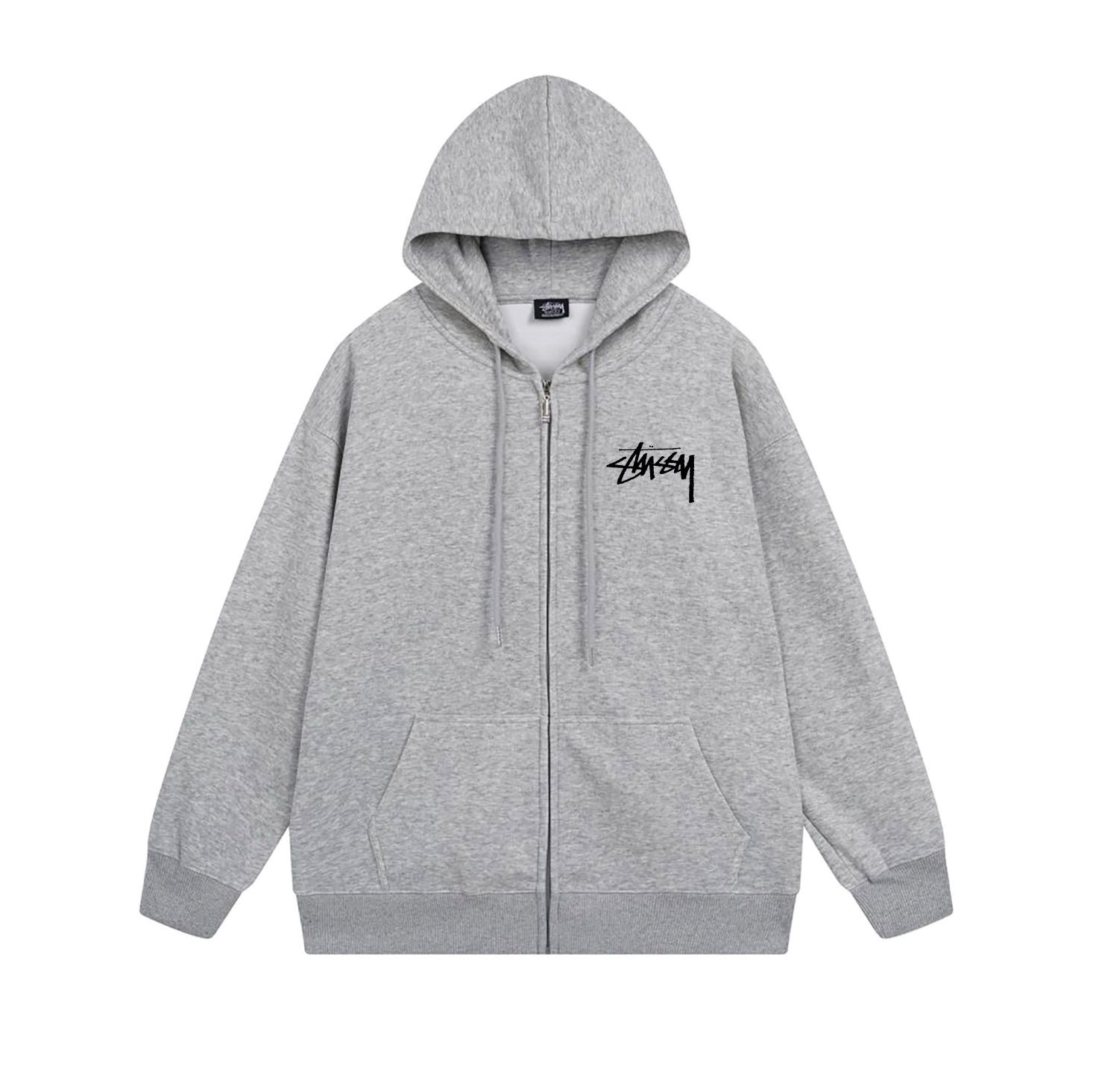 Stussy Fuzzy Twin Cubes Gaming Graphic Zip Hoodie XB791