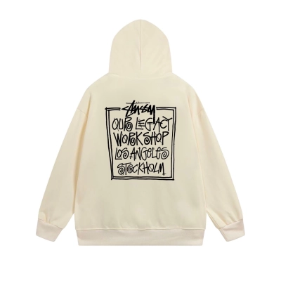Stussy x Our Legacy Workshop Yin Yang Text Box Zip Hoodie XB792 02