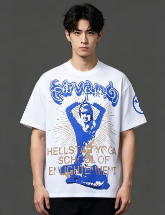 Hellstar Yoga School Of Enlightenment Graphic Tee White h110
