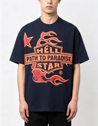 Hellstar Records Path To Paradise Tour City List Graphic Tee Black h130
