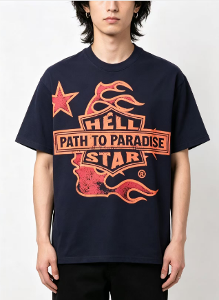 Hellstar Records Path To Paradise Tour City List Graphic Tee Black h130