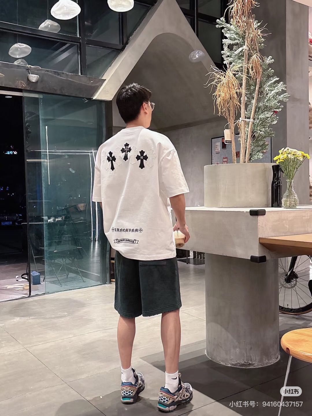 Chrome Hearts 26SS Cross Patch Graphic White Tee h160