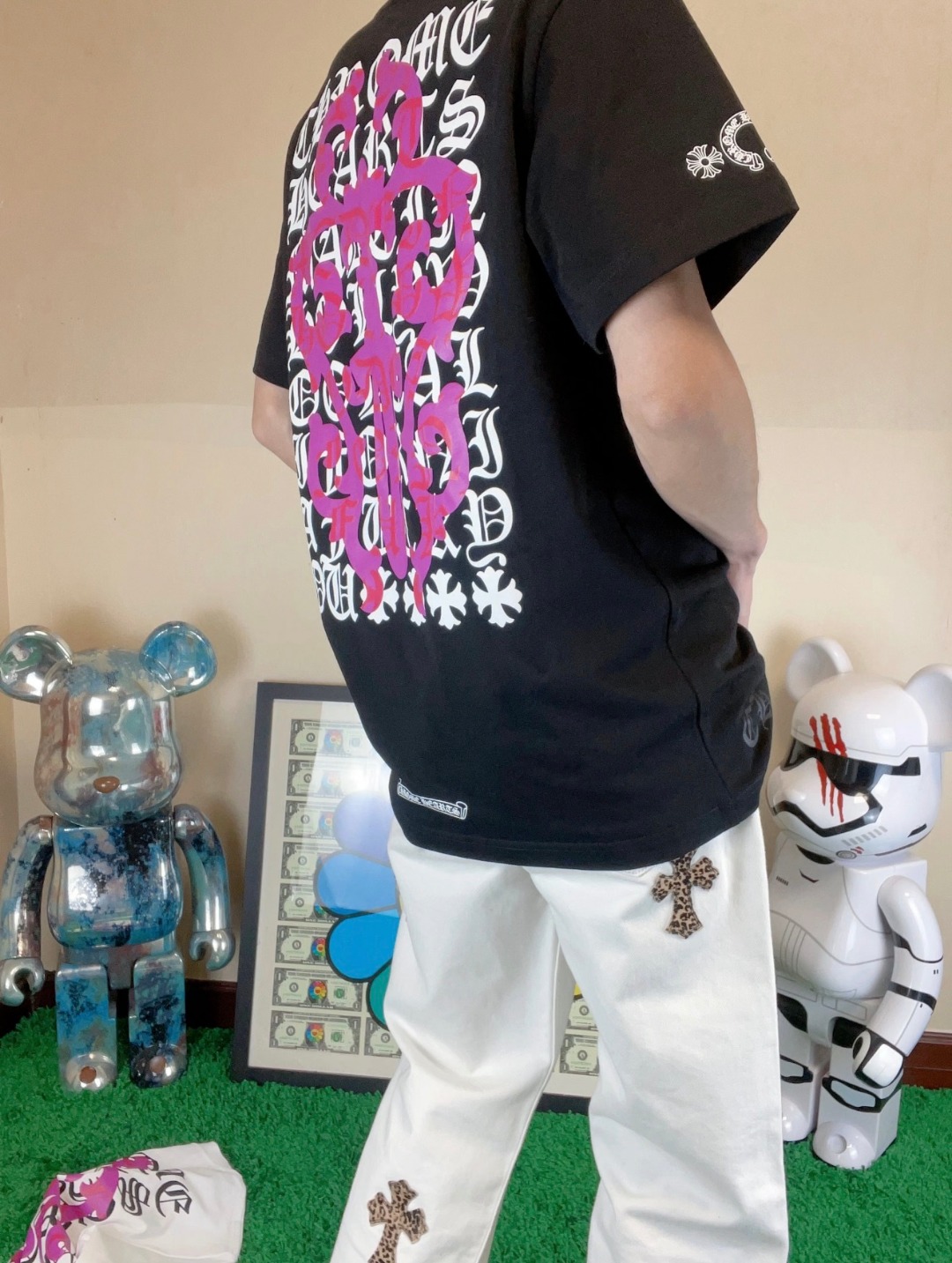 Chrome Hearts Gothic Dagger Back Print Tee - Black h170