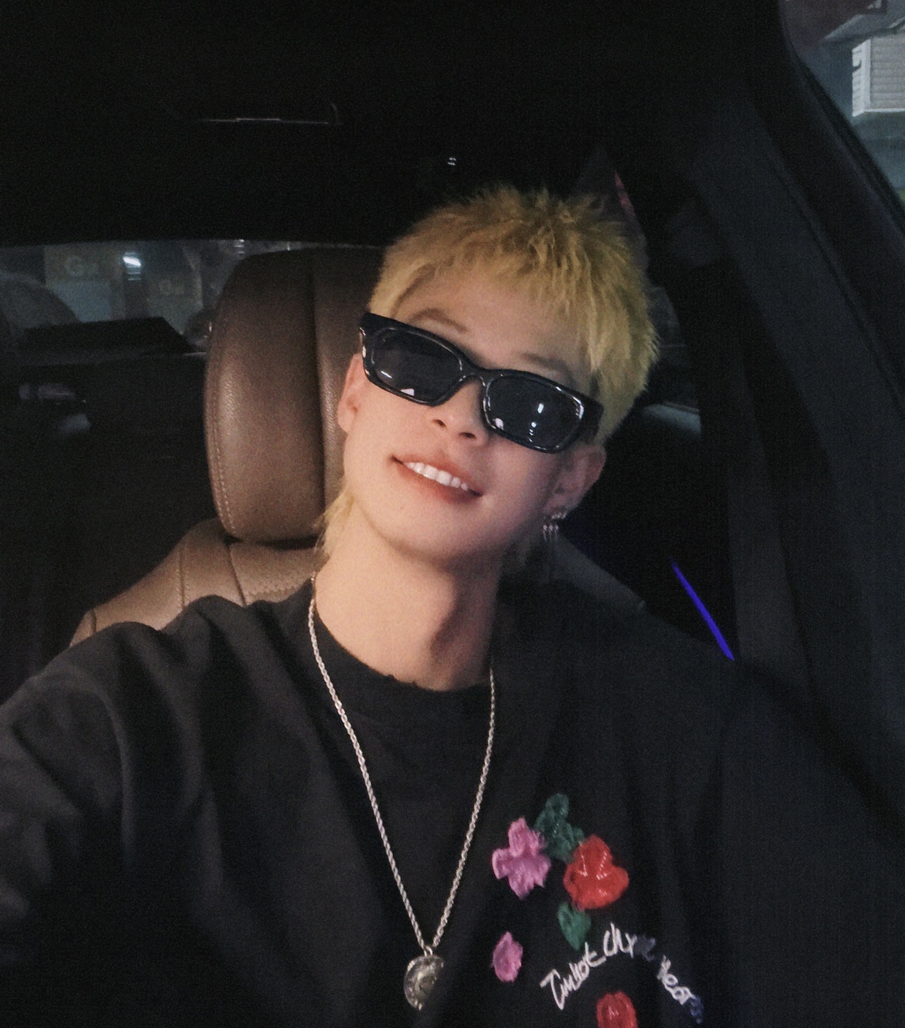 Chrome Hearts Floral Patch Embroidered Tee - Black h180