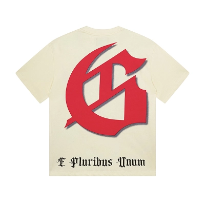 Godspeed Sunset Palm & Red Logo Graphic Cream Tee P120 3129# 02
