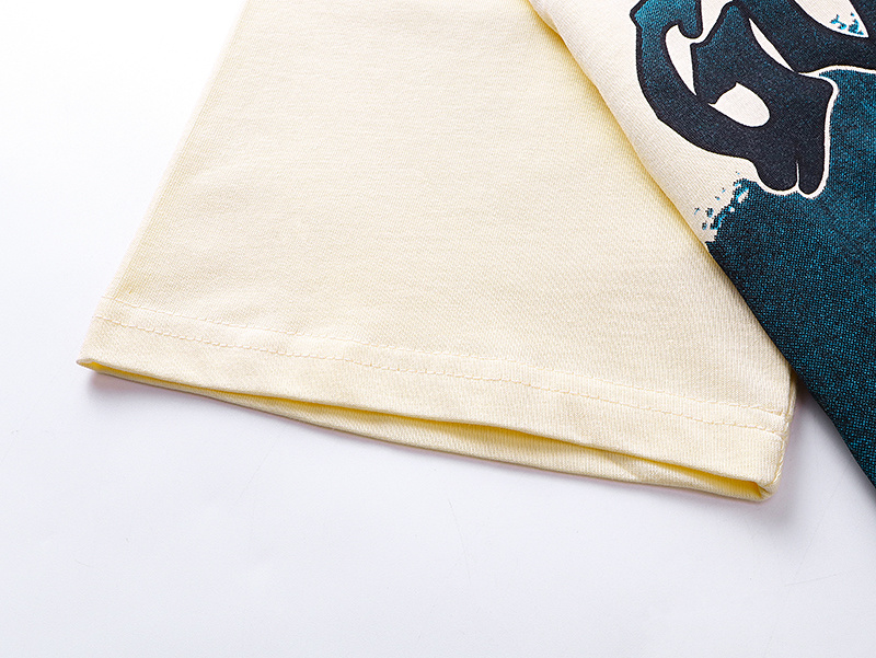 Godspeed Liberty Torch &amp; Mystic Sun Graphic Washed Cream Tee P120 3133#