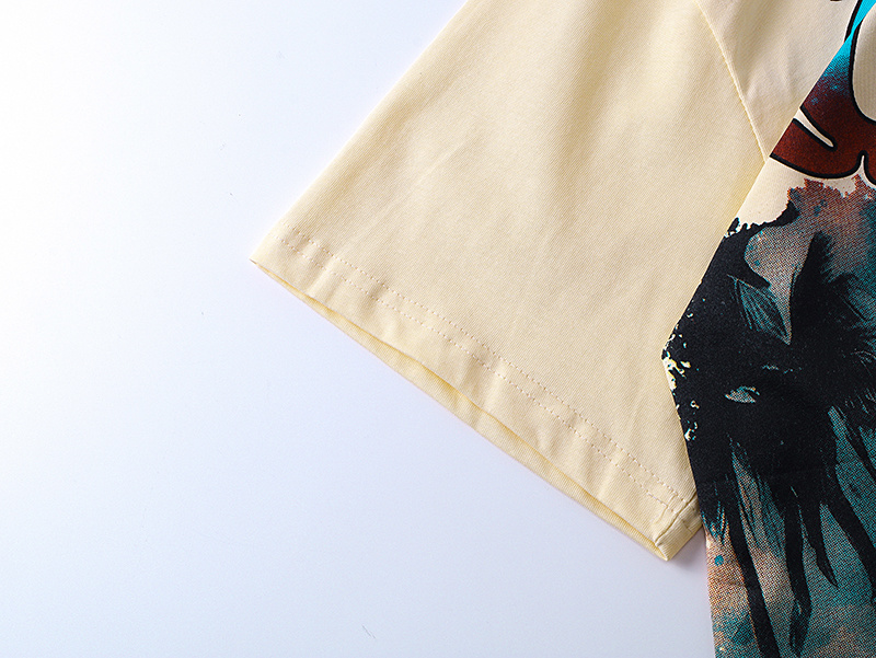 Godspeed Pool Party Skeleton Graphic Tee Natural Beige P120 3166#