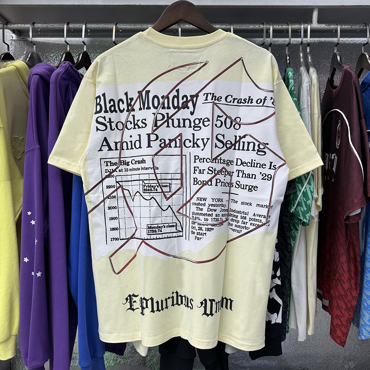 Godspeed Black Monday Newspaper Graphic Tee P120 7037