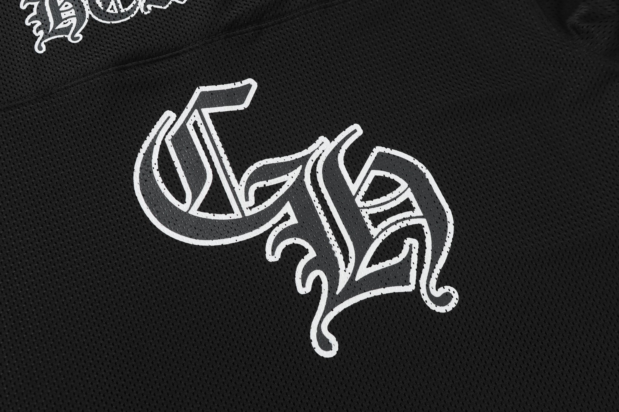 Chrome Hearts Ice Hockey Jersey Set - V-Neck Tee &amp; Mesh Shorts P130 2102