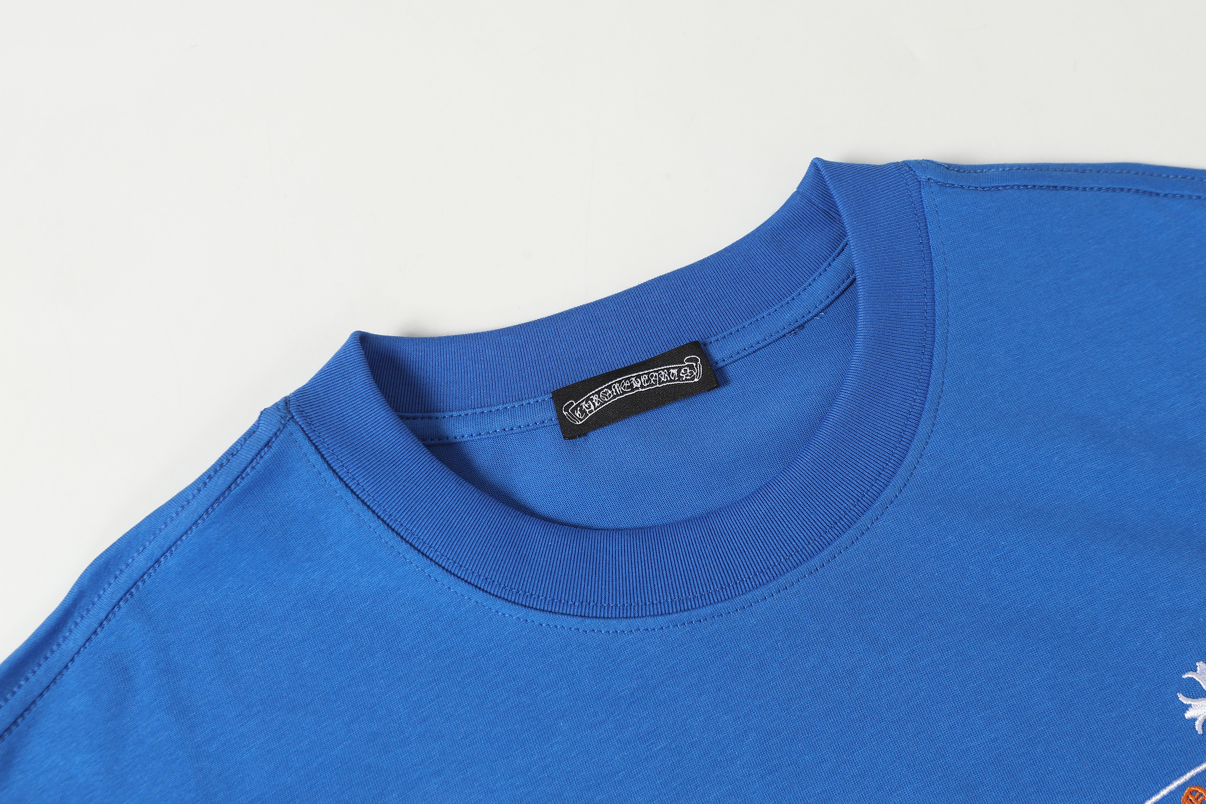 Chrome Hearts Multi-Color Embroidery Horseshoe Cross Four Tone Crew Neck Tee P130 2227