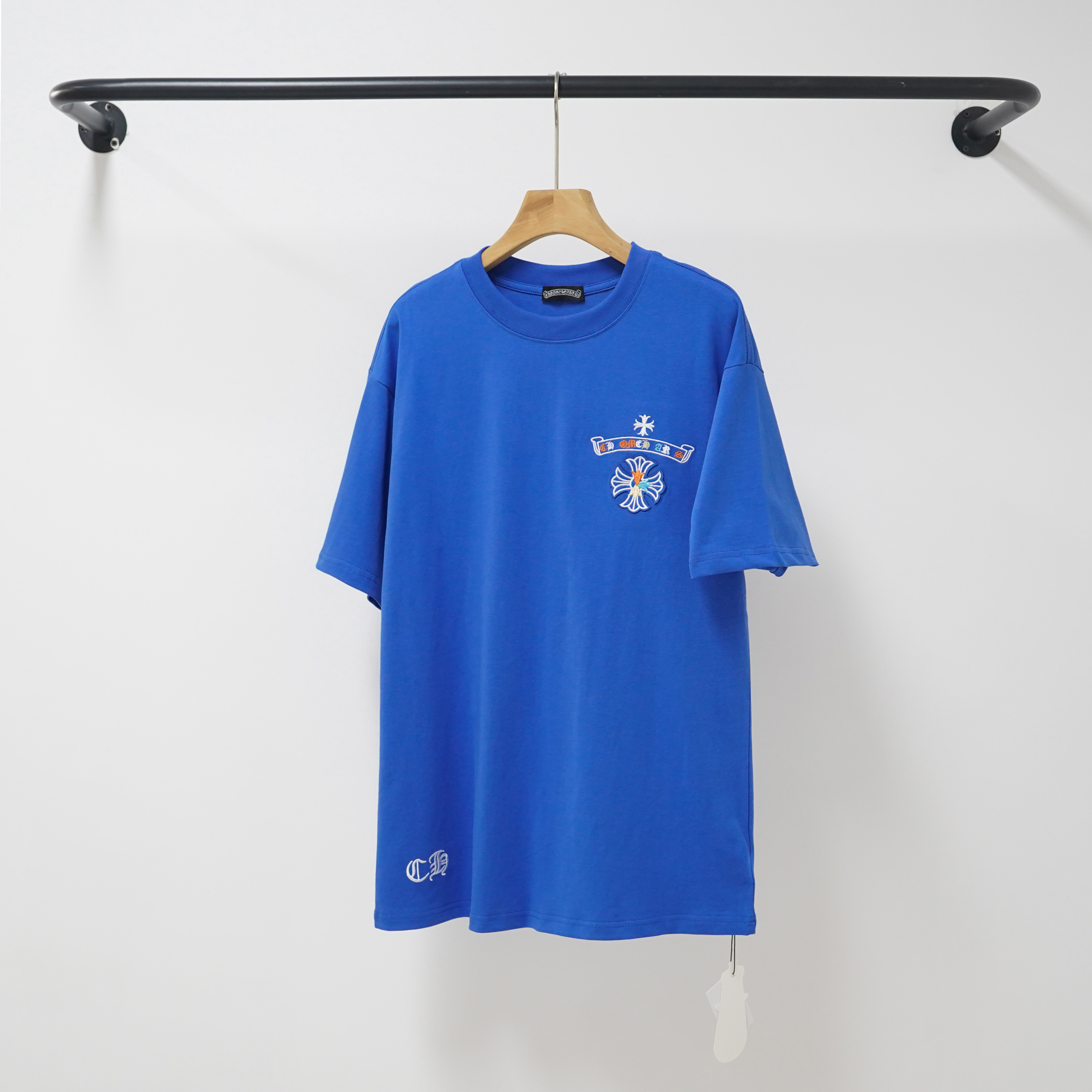 Chrome Hearts Multi-Color Embroidery Horseshoe Cross Four Tone Crew Neck Tee P130 2227