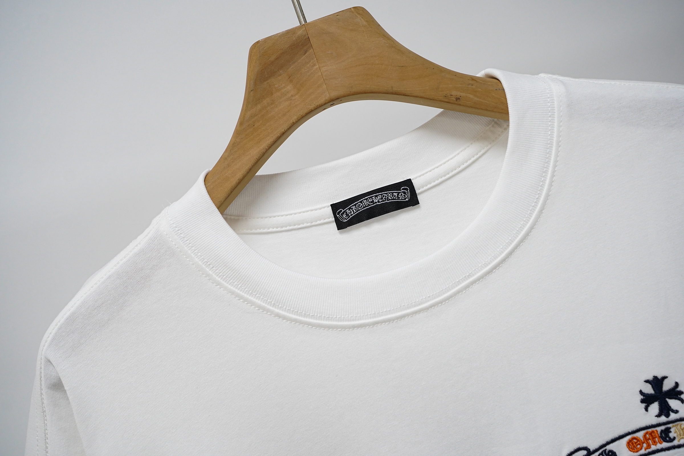 Chrome Hearts Multi-Color Embroidery Horseshoe Cross Four Tone Crew Neck Tee P130 2227
