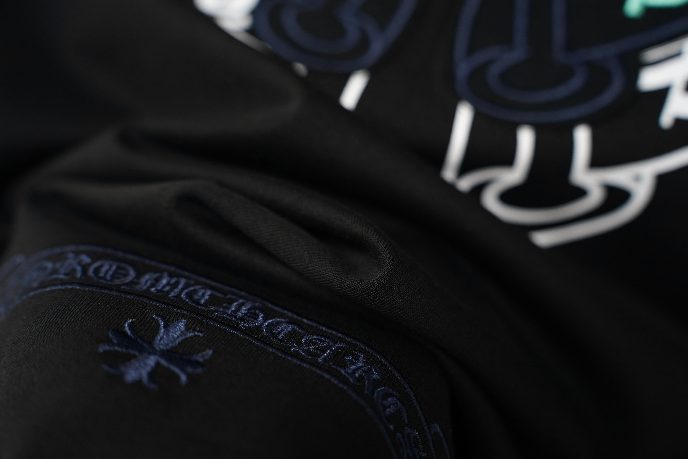 Chrome Hearts Multi-Color Embroidery Horseshoe Cross Four Tone Crew Neck Tee P130 2227