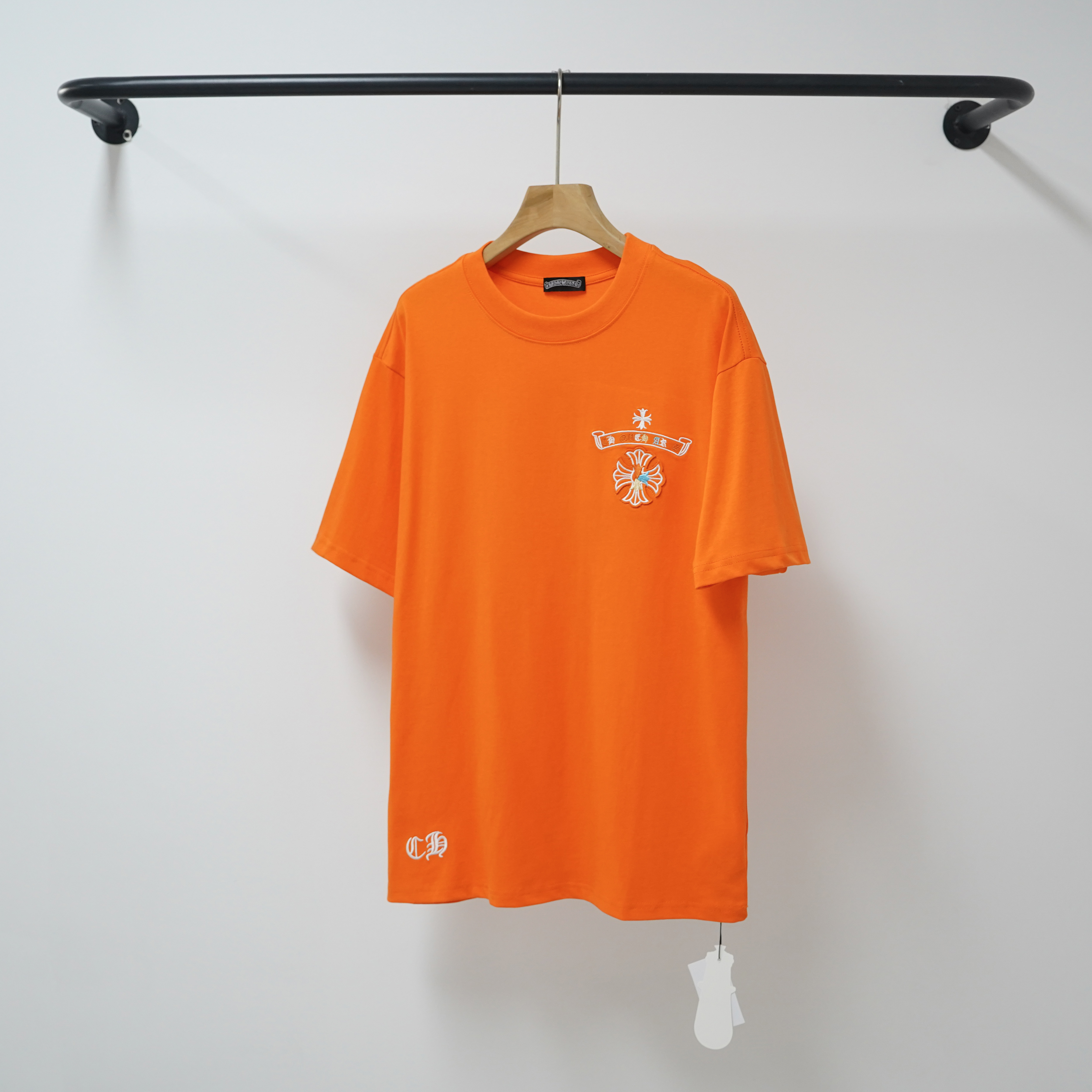 Chrome Hearts Multi-Color Embroidery Horseshoe Cross Four Tone Crew Neck Tee P130 2227
