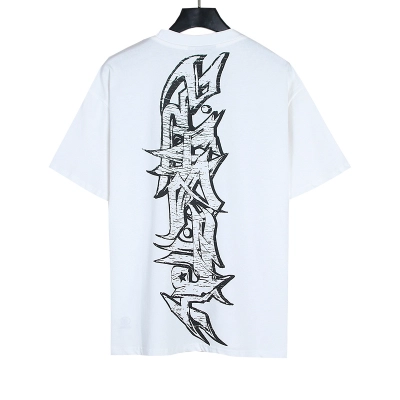 Hellstar Angels Heaven Web Eye Graphic Tee White P140 5608# 02