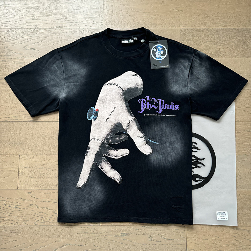 Hellstar Path to Paradise Shadow Graphic Tee Black P140 6785#
