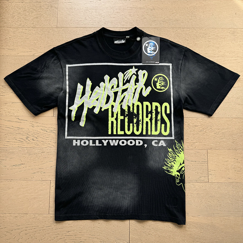 Hellstar Records Path To Paradise Heaven Sounds Graphic Tee Black P140 6798#