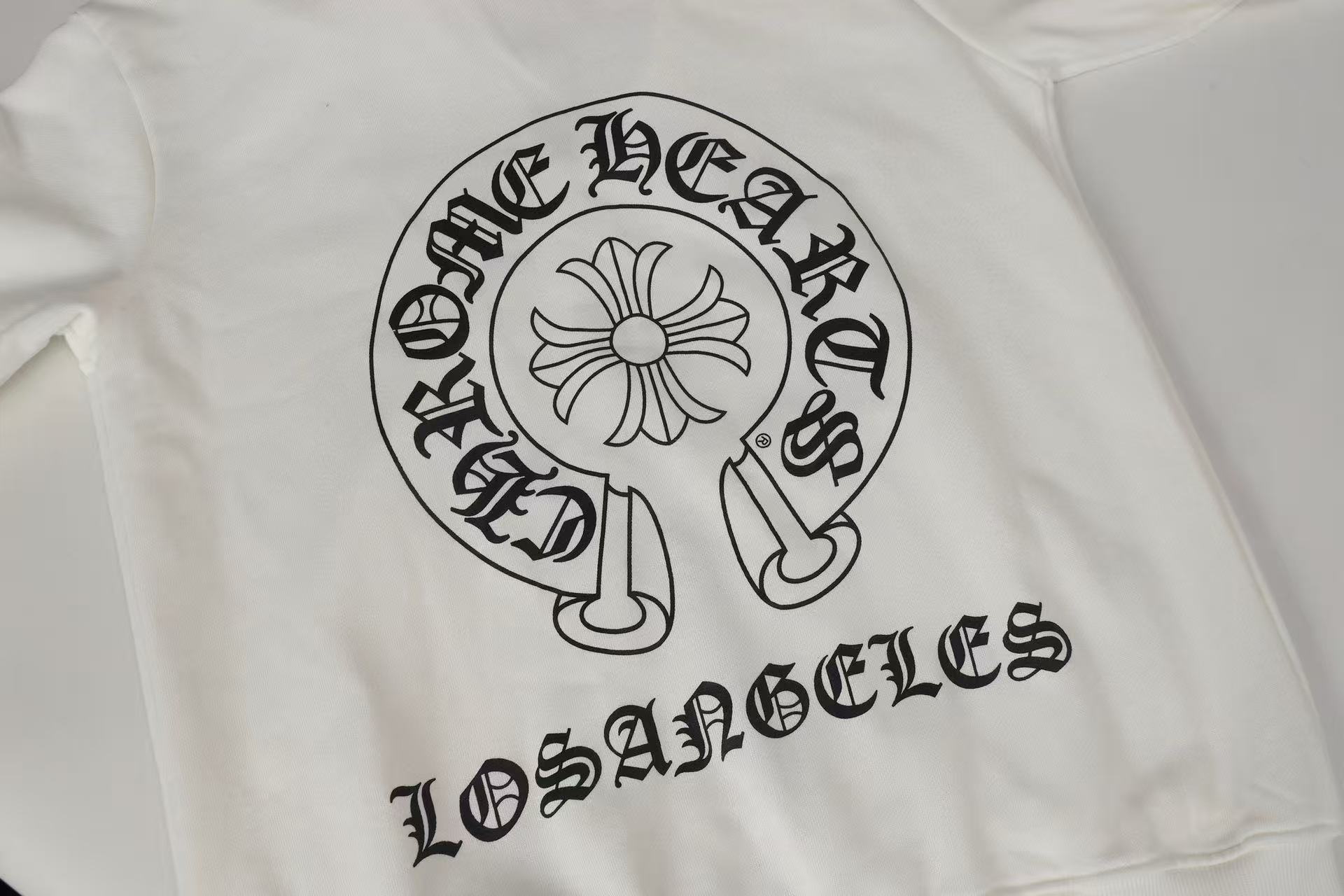 Chrome Hearts Horseshoe Cross Zip Hoodie Black/White P200 Y56#