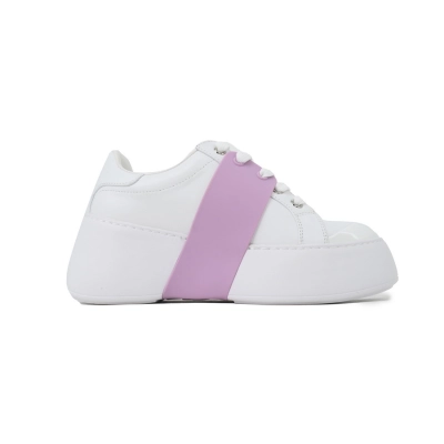 Roger Vivier Sneakers Viv' Skate - Women's Platform Lacquered Buckle Purple Shoes 02