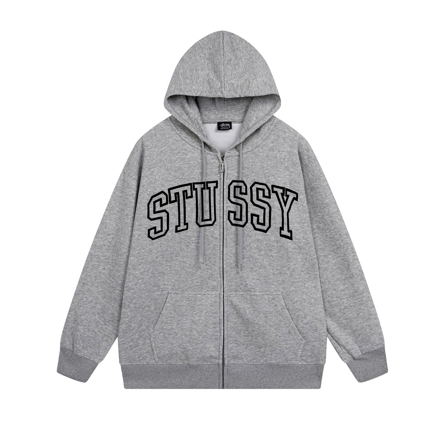 Stussy Crown Broken Tour Fleece Zip Hoodie XB744