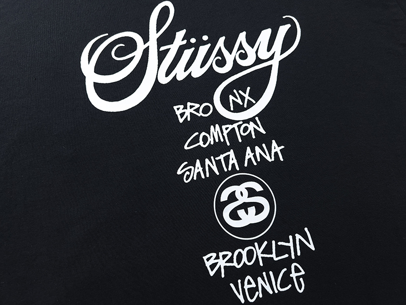 Stussy World Tour Cities Emblem Graphic Tee XB879