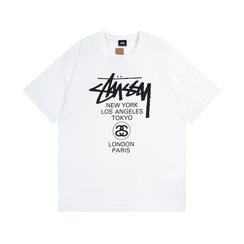 Stussy World Tour Cities Emblem Graphic Tee XB879