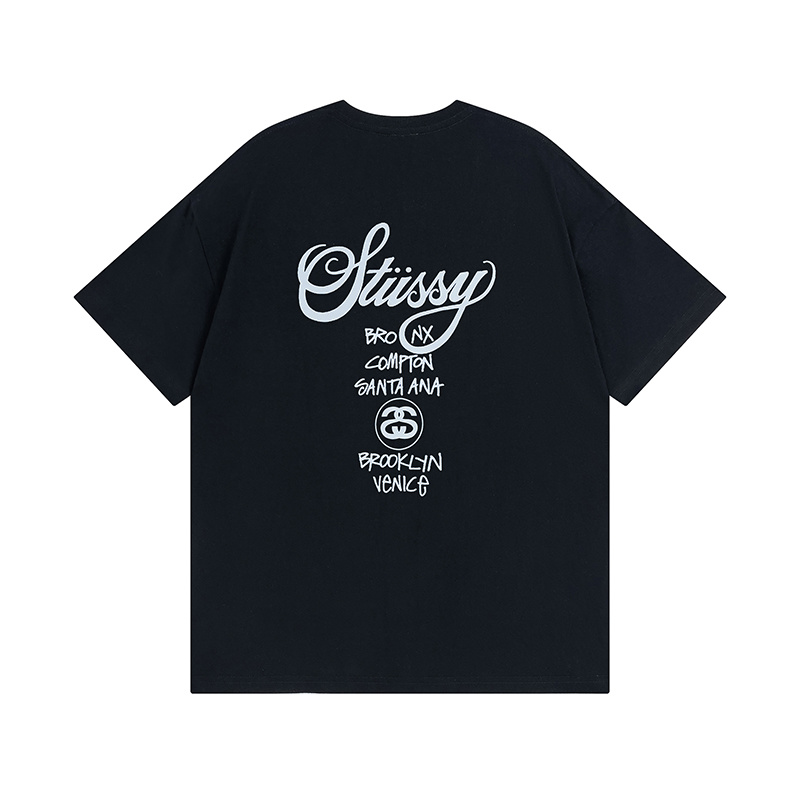 Stussy World Tour Cities Emblem Graphic Tee XB879