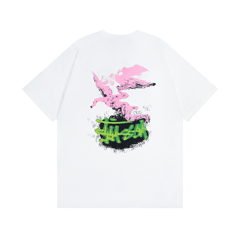 Stussy Pegasus Mythical Graphic Streetwear Tee XB883