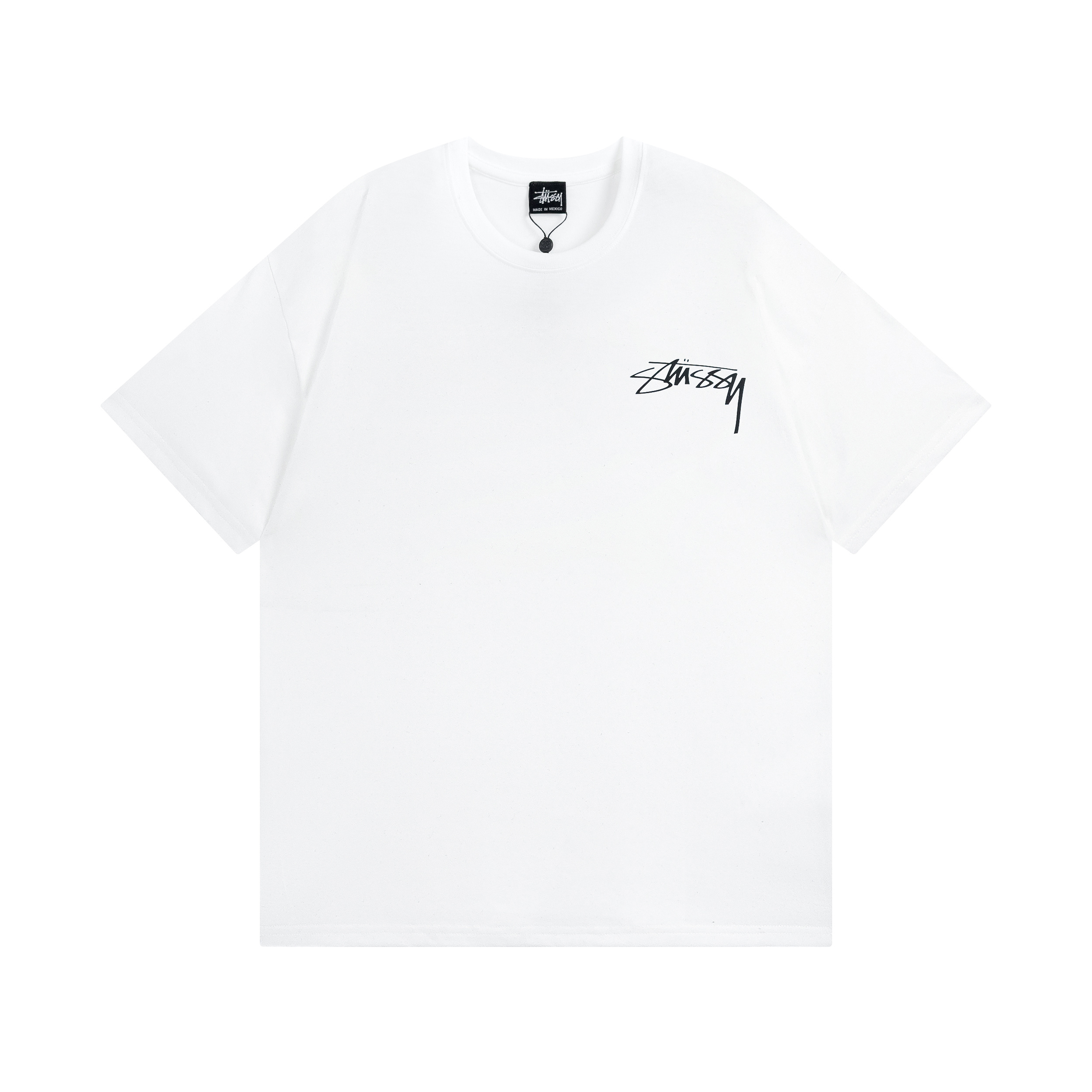 Stussy Modern‑Age Hand‑Script Text Graphic Oversized Short‑Sleeve Tee XB920