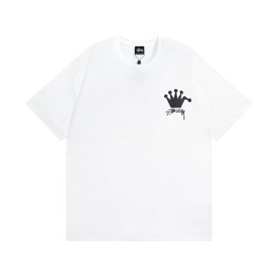 Stussy Laguna‑Beach Crown‑Graphic Oversized Short‑Sleeve Tee XB924 02