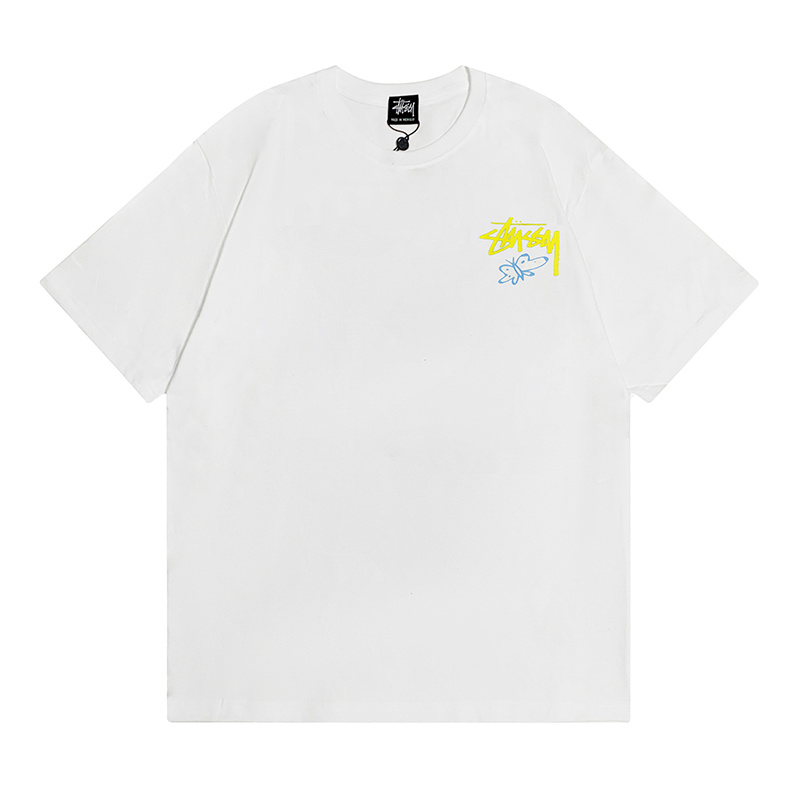 Stussy Abstract‑Graffiti Framed‑Art Graphic Oversized Short‑Sleeve Tee XB933