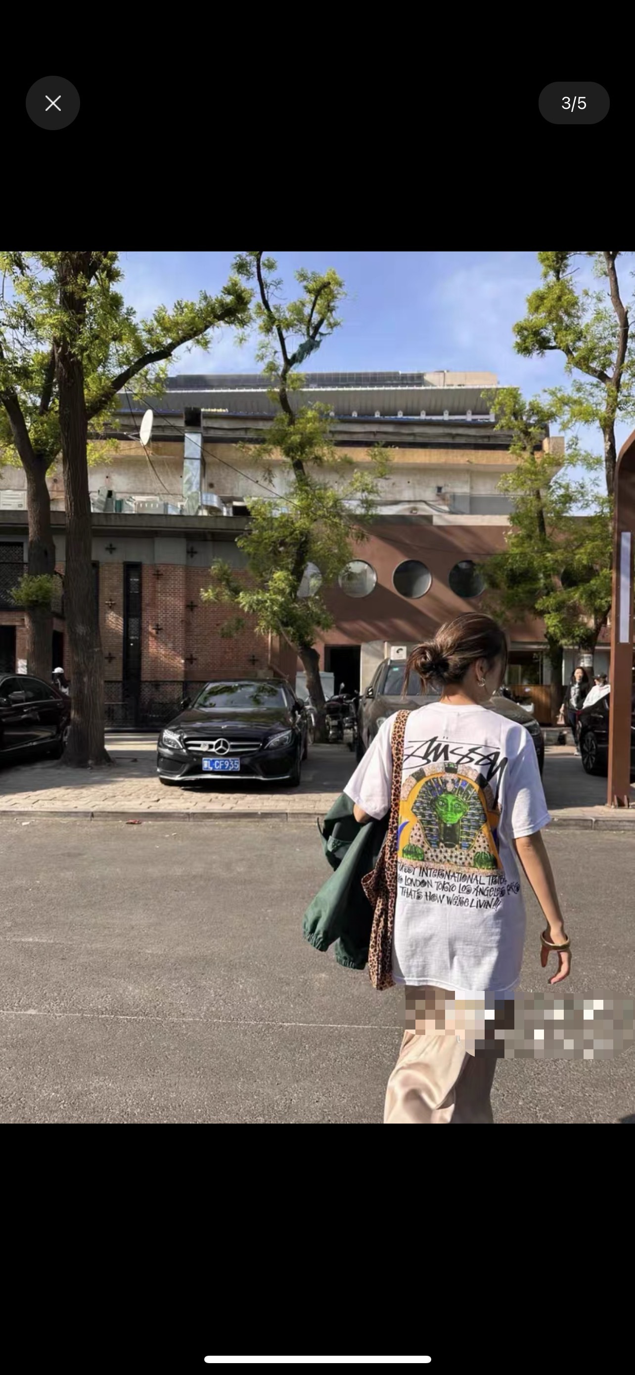 Stussy Egyptian‑Pharaoh Graphic Hand‑Script Oversized Short‑Sleeve Tee XB943