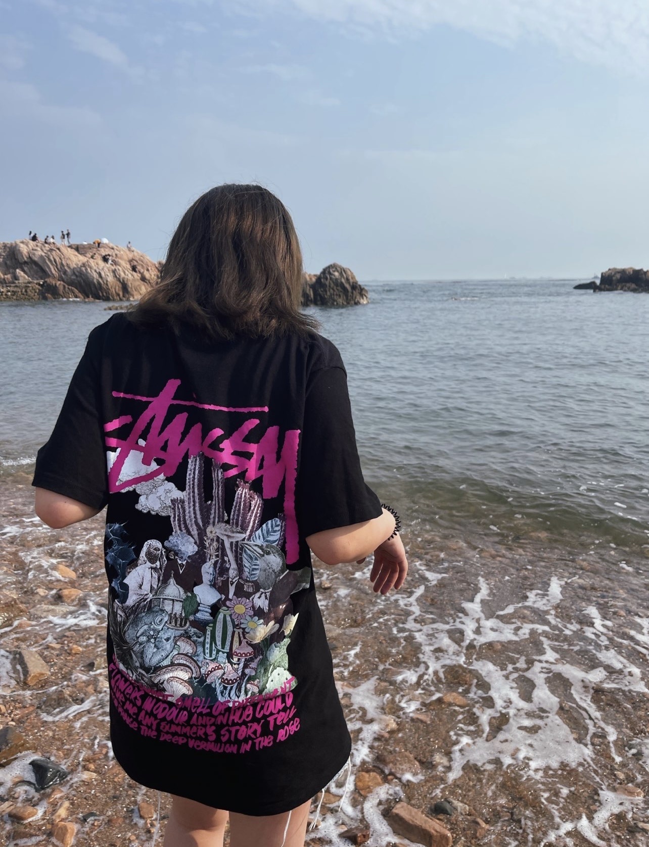 Stussy Surreal‑Jungle Illustration Graphic Oversized Short‑Sleeve Tee XB944