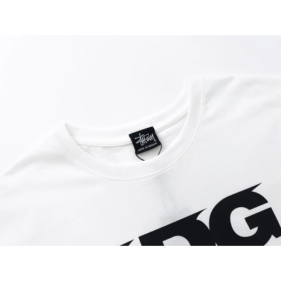 Stussy CDG No.4 Combined‑Typography Oversized Short‑Sleeve Tee XB945 02