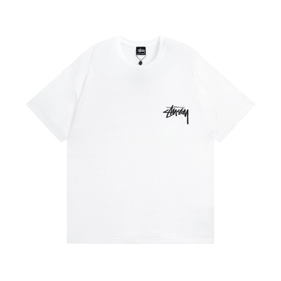Stussy Skeleton‑Hand Flaming Ace‑Cards Graphic Oversized Short‑Sleeve Tee XB948 02