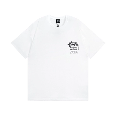 Stussy 8‑Ball Mushroom Watercolor‑Art Oversized Short‑Sleeve Tee XB956 02