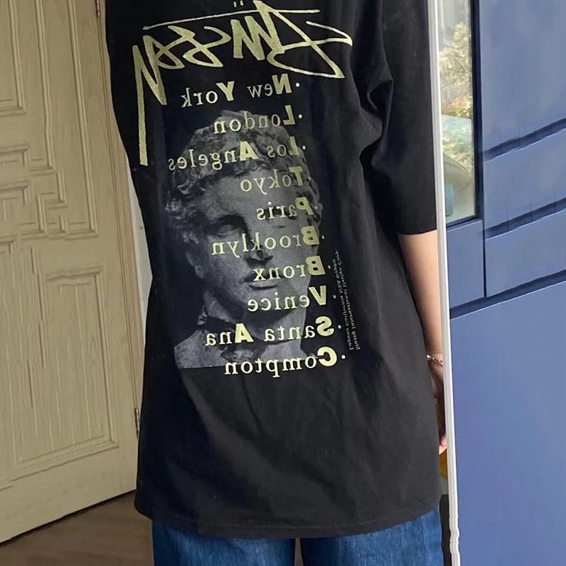 Stussy Sculpture City‑List Graphic Short‑Sleeve Tee XB973